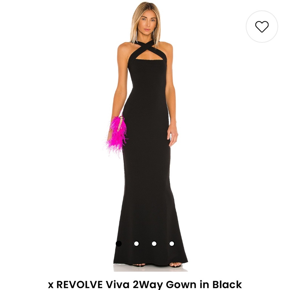 2 way black gown